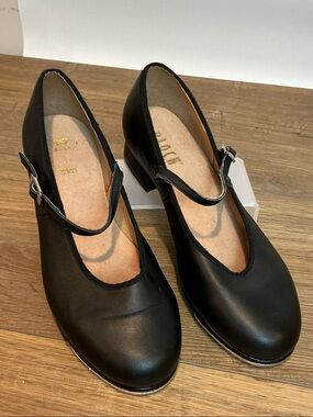 Bloch Techno tap women’s Black Mary Jane Tap shoes, Low Block Heels, size 9